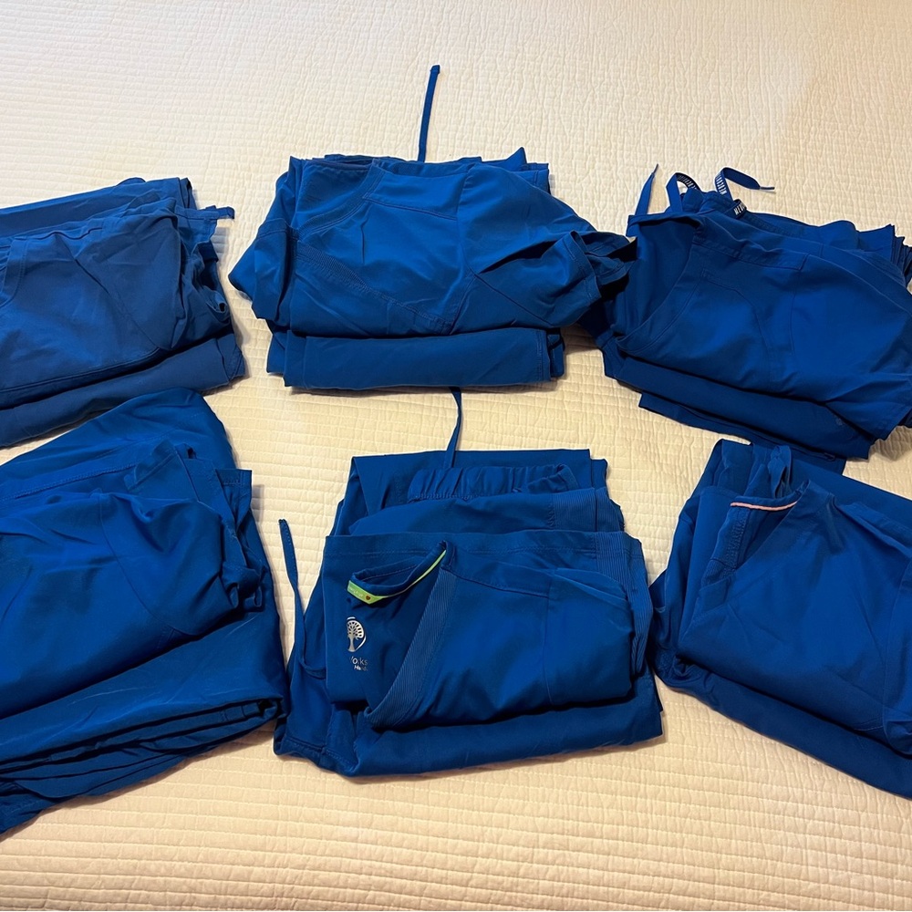 Lot of Seal Blue Medical Scrubs